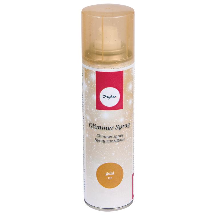 Glimmerspray, gold, auf Wasserbasis, Dose 150ml