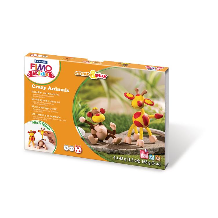 Fimo kids Create&Play: Crazy Animals