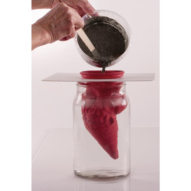 Gießformenhalter für Latex Vollformen