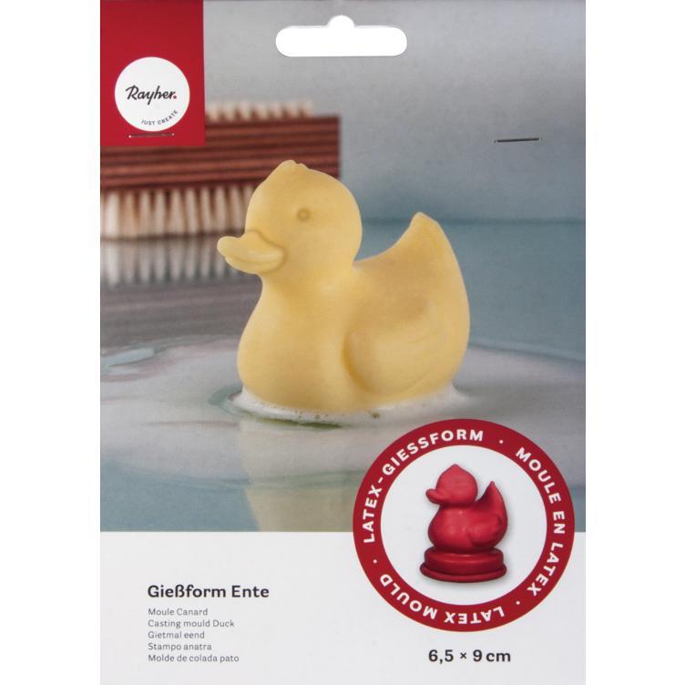 Latex Vollform-Gießform: Ente 6,5 x 9cm