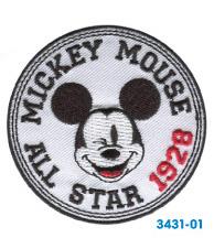 Applikation Mickey Mouse 7x7 cm