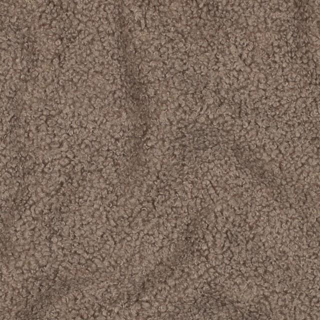 Stoff Teddy Fleece Taupe - 0