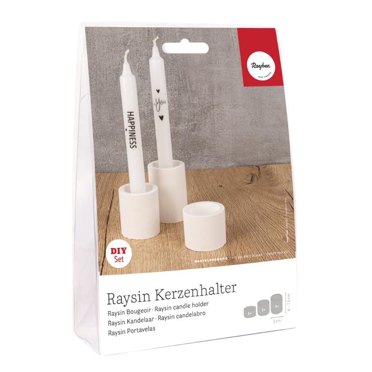 Raysin Kerzenhalter, für 3 Halter, inkl. Kerzen-Transferfolie