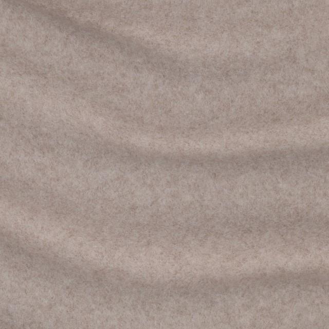 Stoff Cotton Fleece Gots Taupe Melange - 1