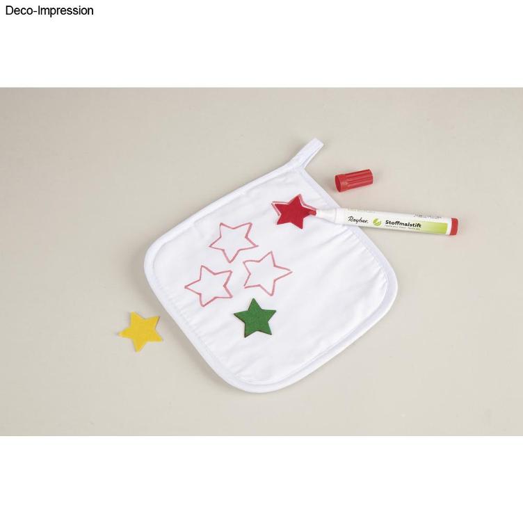 Set Stoffmalstifte, dicke Spitze - 0