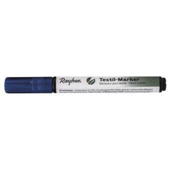 Textil-Marker deckend, azurblau, Rundspitze 2-4 mm, mit Ventil
