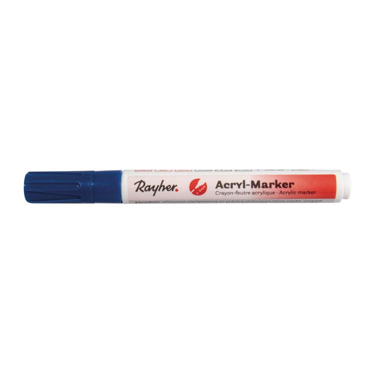 Acryl-Marker, royalblau, Rundspitze 2-4 mm