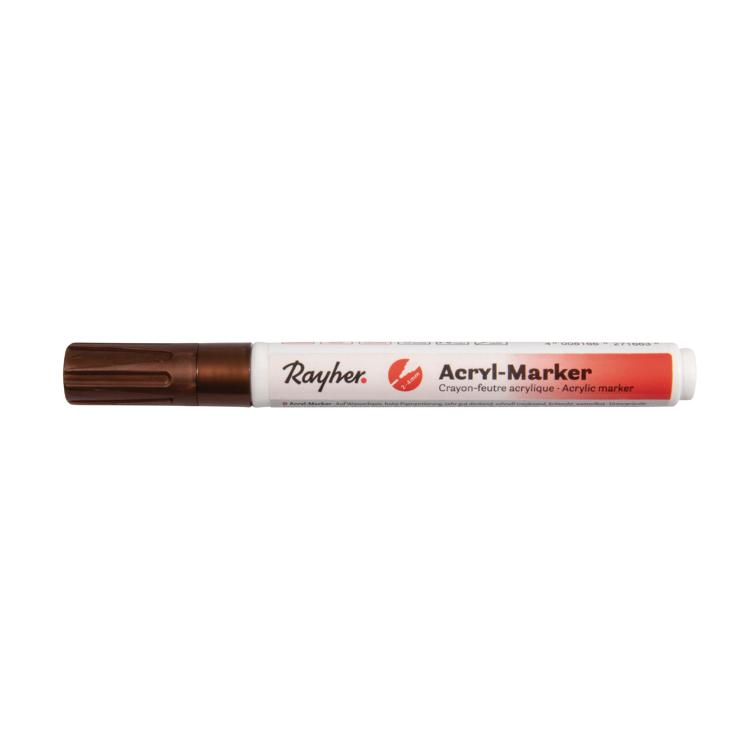 Acryl-Marker, kupfer, Rundspitze 2-4 mm