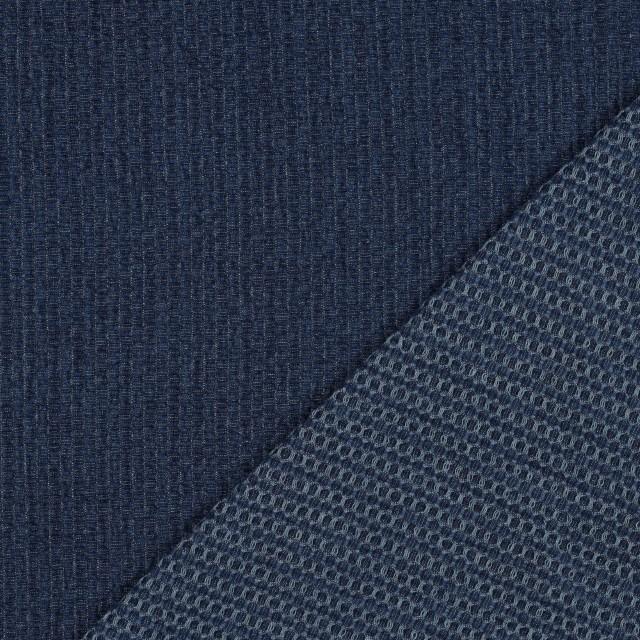 Stoff Denim Struktur blau - 1