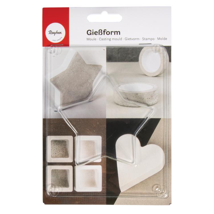 Gießform: Stern, 9cm ø