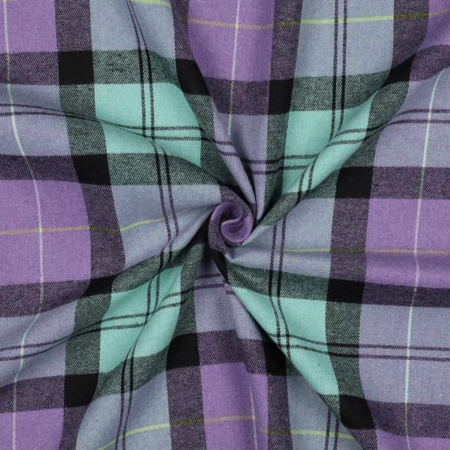 Stoff Flanell Brushed Yarn Died check