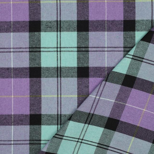 Stoff Flanell Brushed Yarn Died check - 2