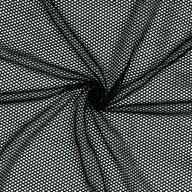 Stoff Knitted Net, schwarz - 0