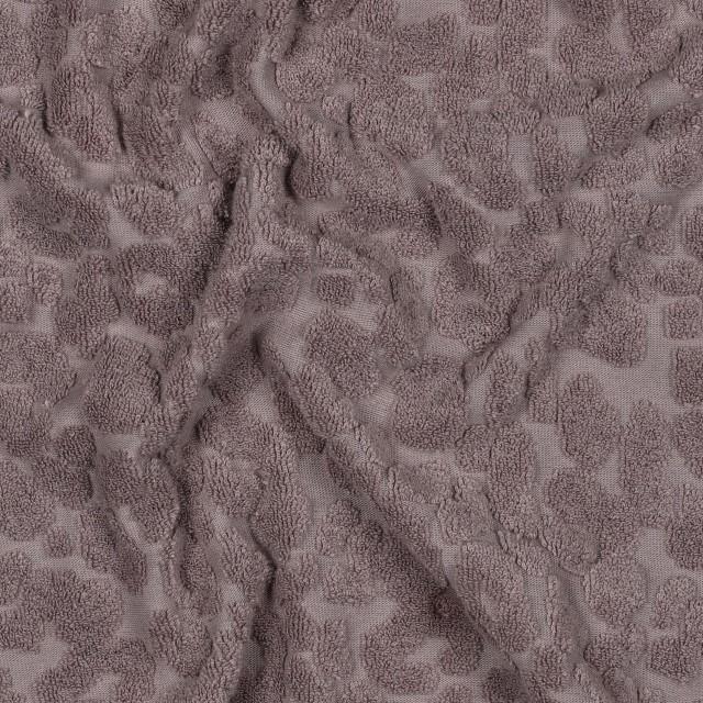 Stoff Baumwolle Toweling Animal Skin Mauve - 0