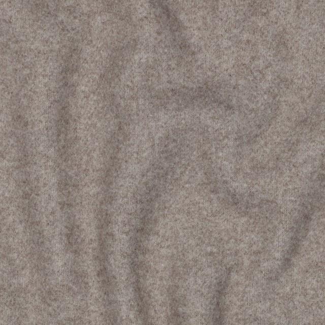 Stoff Knitted Wool meliert taupe - 1