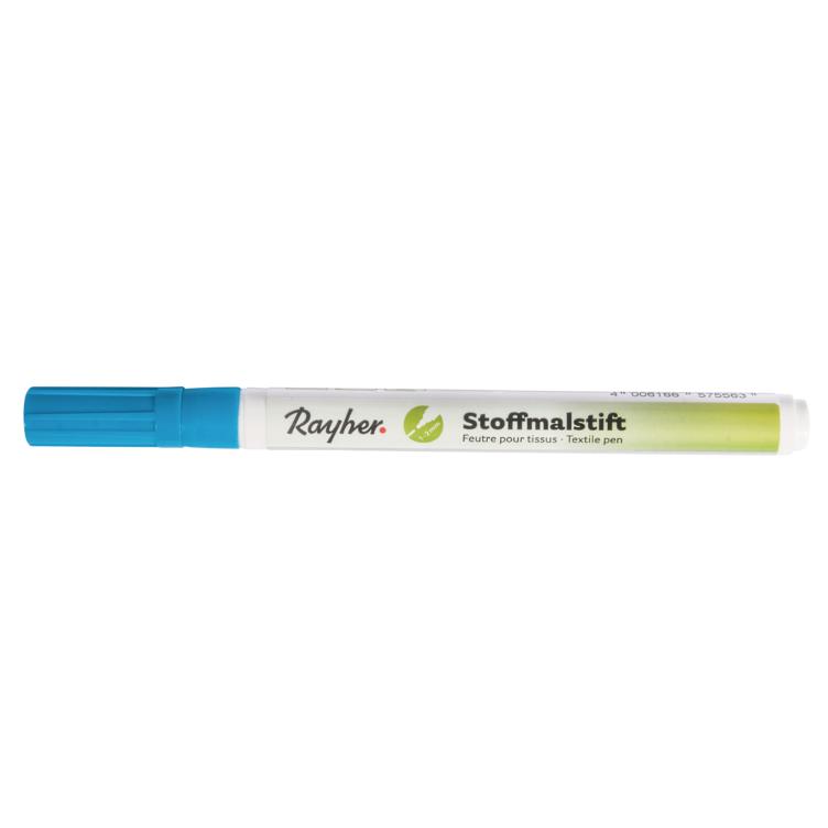 Stoffmalstifte, Feine Spitze, m.blau