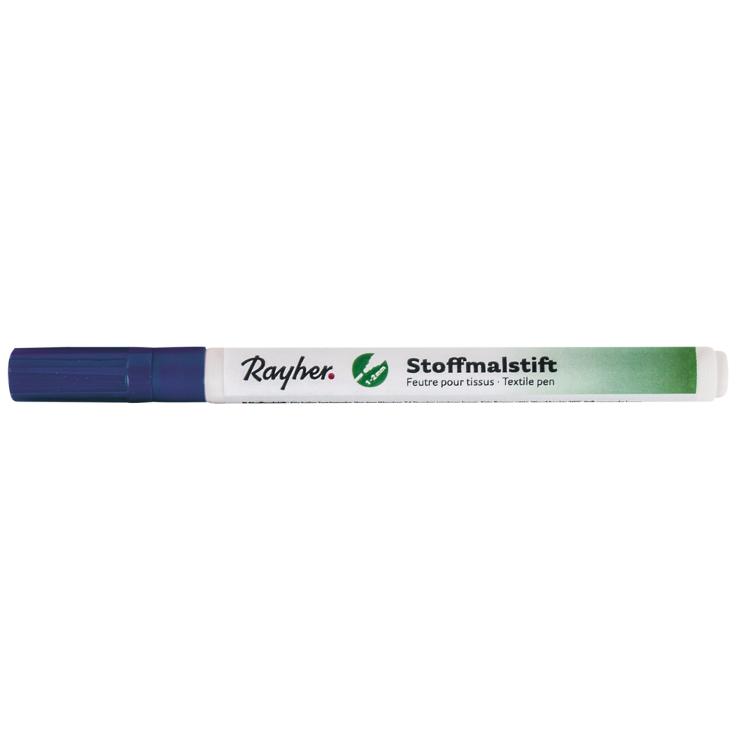 Stoffmalstifte, Feine Spitze, d.blau
