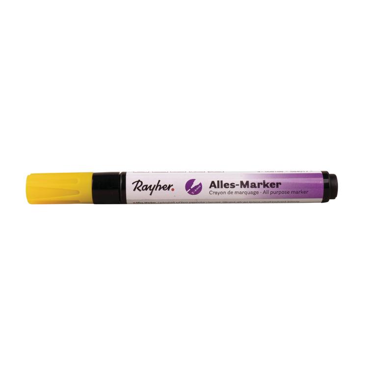 Alles-Marker, gelb, Rundspitze 2-4mm