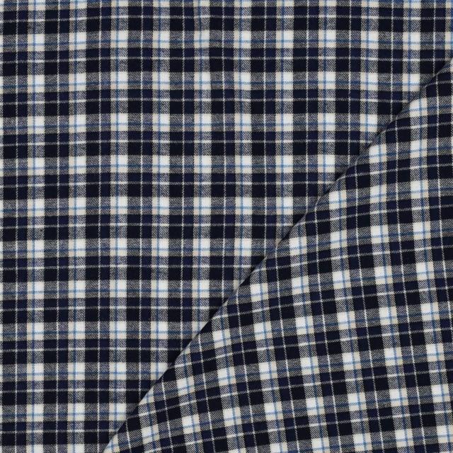 Stoff Baumwolle Flanell Garngefärbt Checks - 0