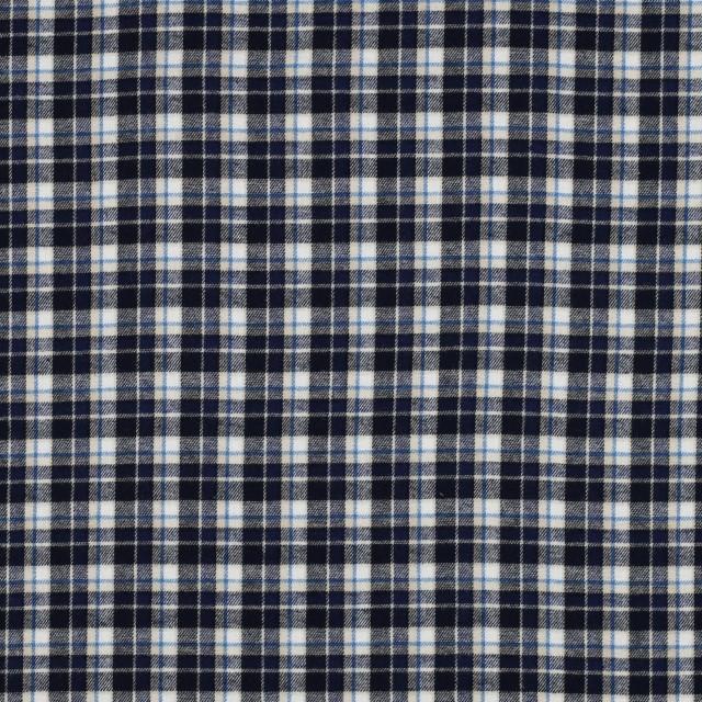 Stoff Baumwolle Flanell Garngefärbt Checks