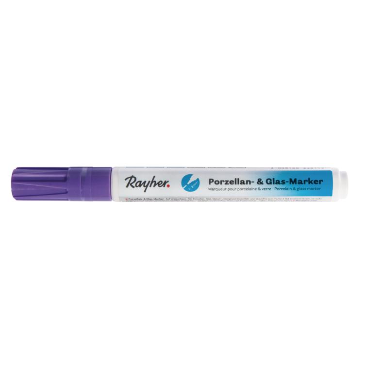 Porzellan & Glas-Marker, violett, 1-2 mm