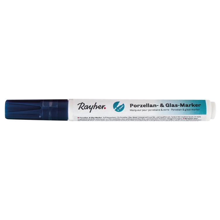 Porzellan & Glas-Marker, nachtblau, 1-2 mm