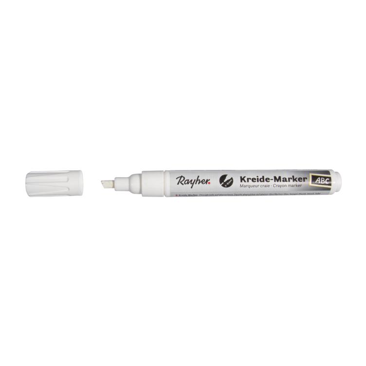 Kreide-Marker, weiß, 2-6 mm - 2
