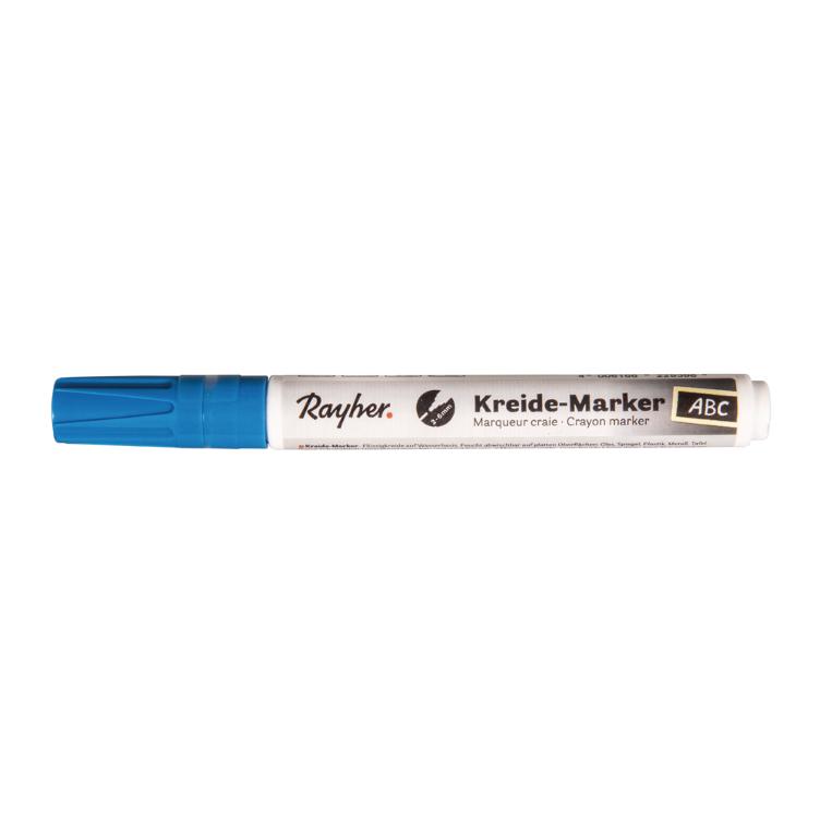 Kreide-Marker, azurblau, Keilspitze 2-6 mm