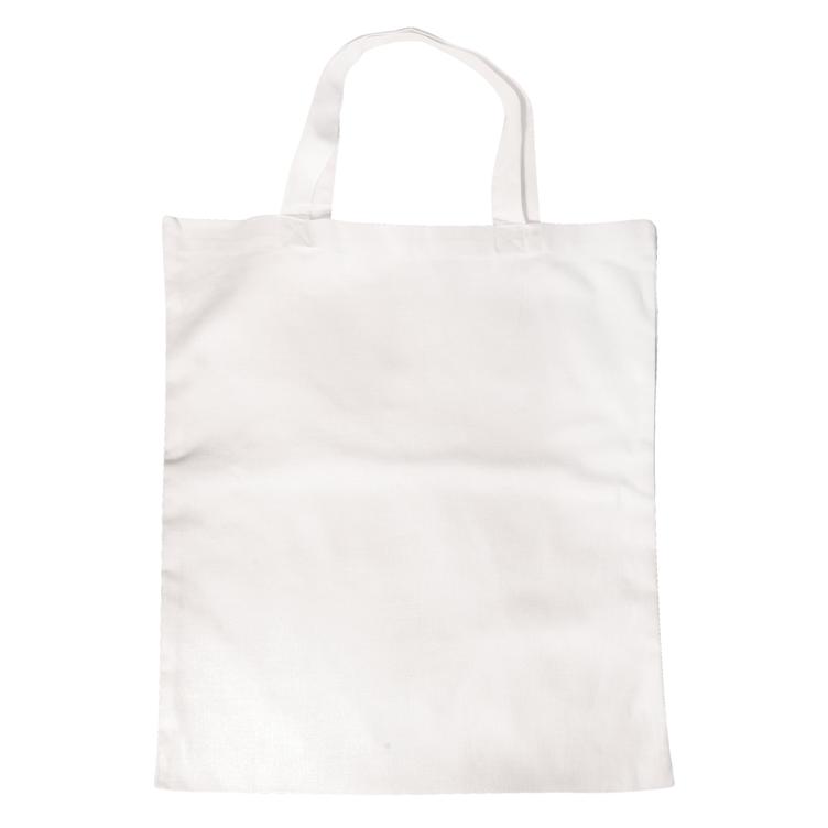 Baumwoll- Tasche, unbedruckt, weiß