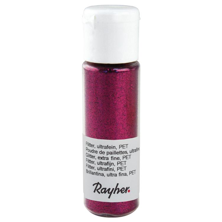 Flitter, ultrafein, PET, hot-pink