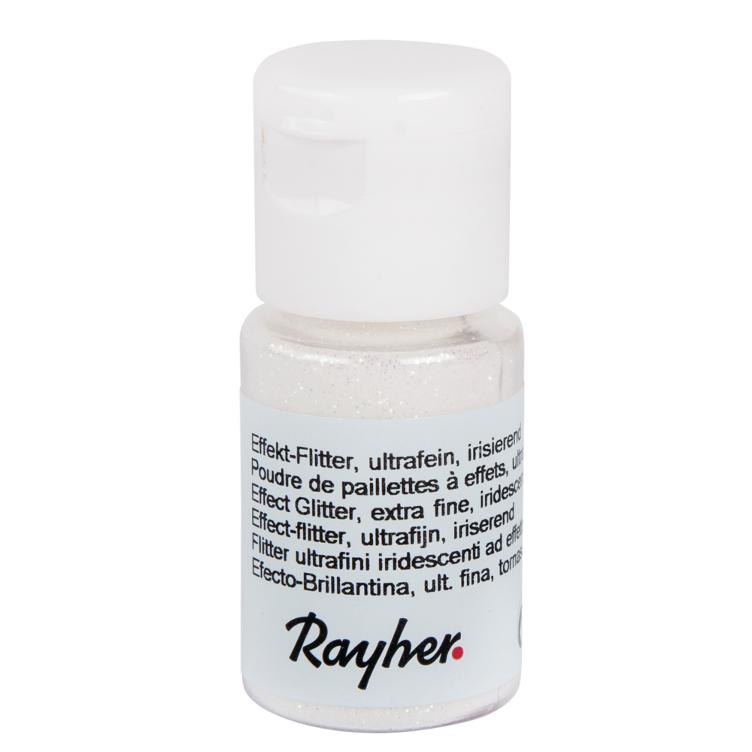 Effekt-Flitter, ultrafein, irisierend, mondstein, PET, Fläschchen 10 ml