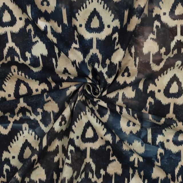 Stoff Baumwolle Batik Marin - 0