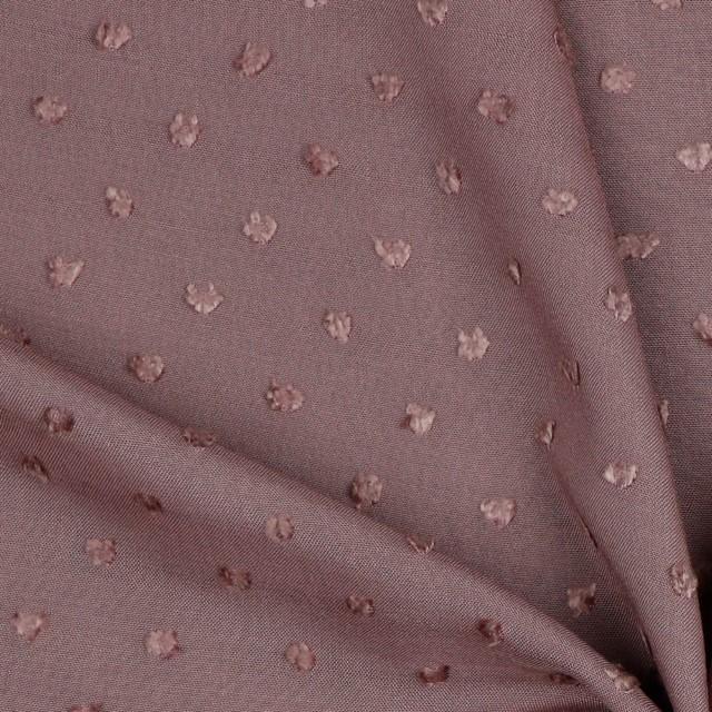 Stoff Viskose, Mauve, Blush Dobby