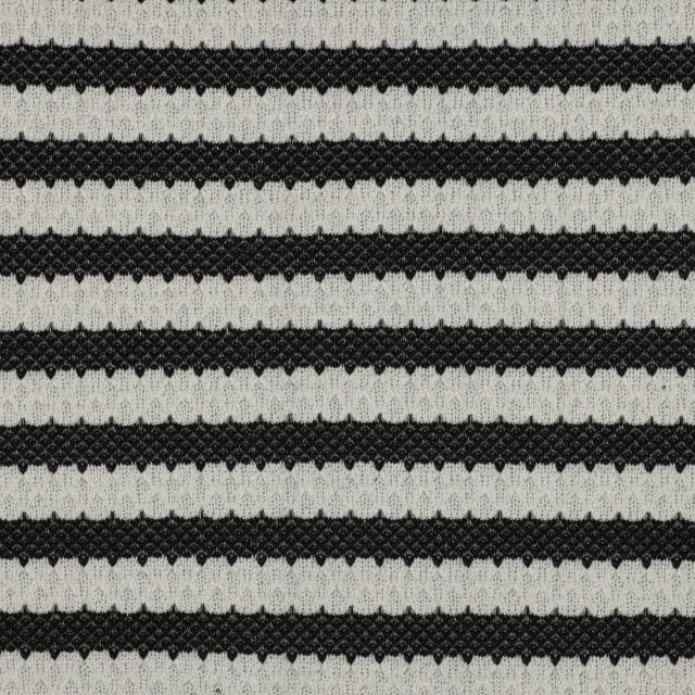 Stoff Strick Lurex gestreift