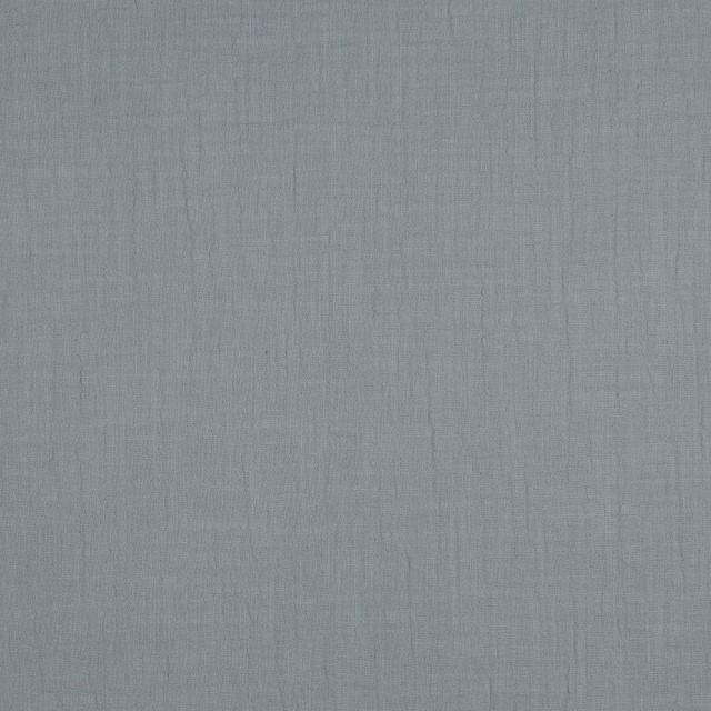 Stoff Musselin Slub Blue