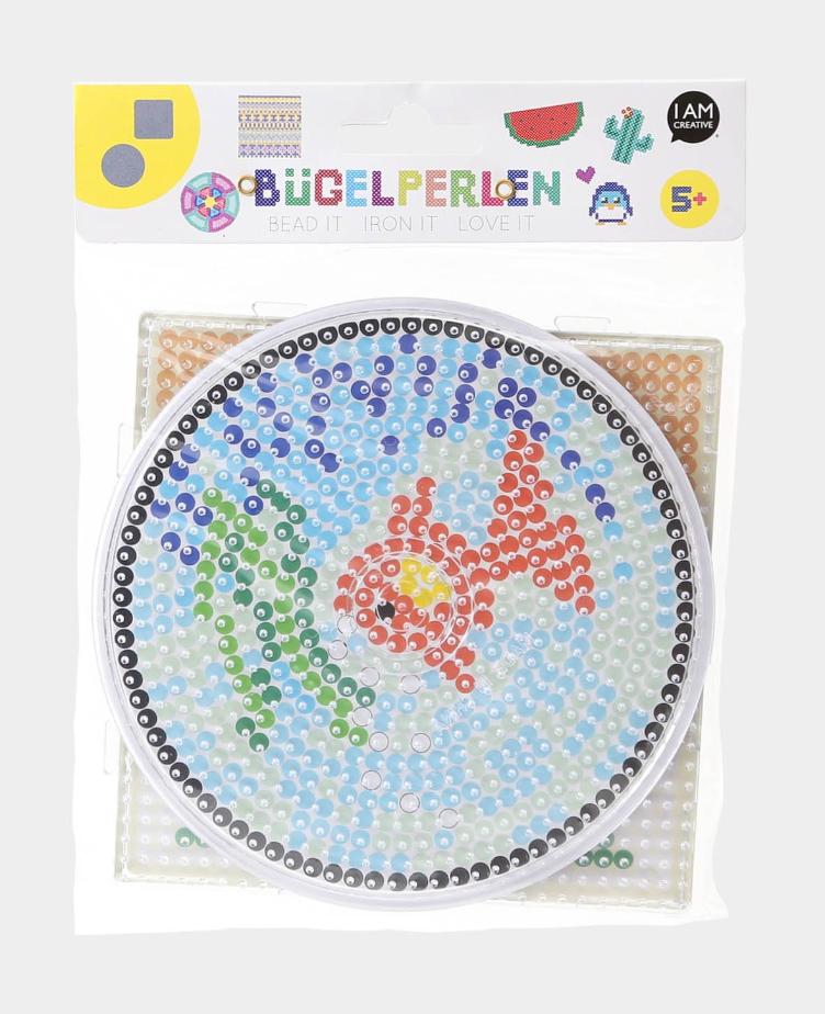 Bügelperlen Stiftplatten 2 Formen Quadrat, Kreis
