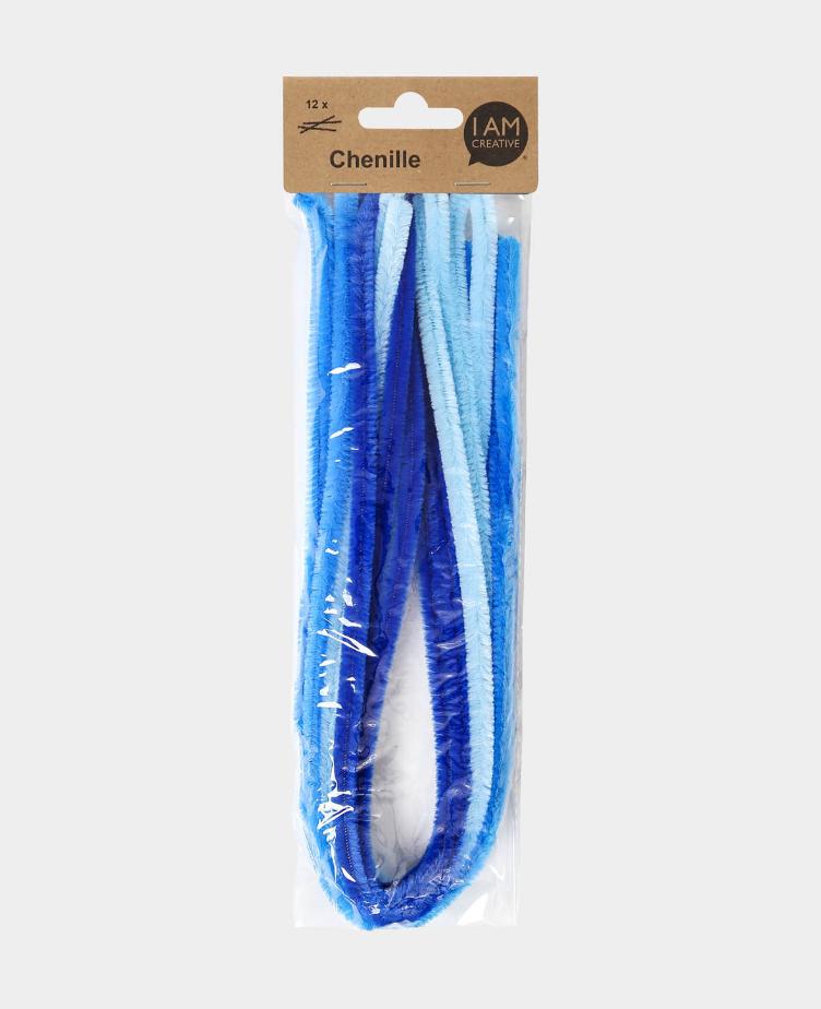 Chenilledraht Blau-Mix