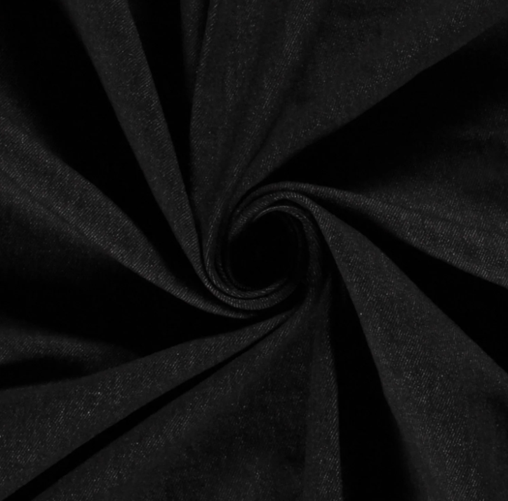 Stoff Jeans Heavy schwarz