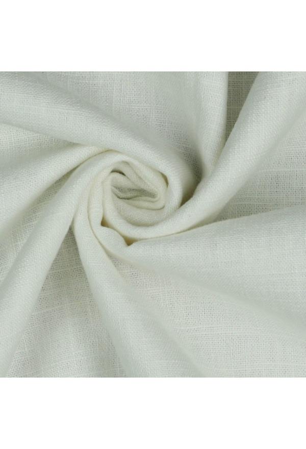 Stoff Leinen Washed, ecru