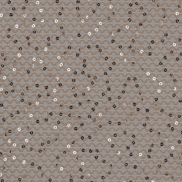 Stoff Polyester Mesh mit Pailletten