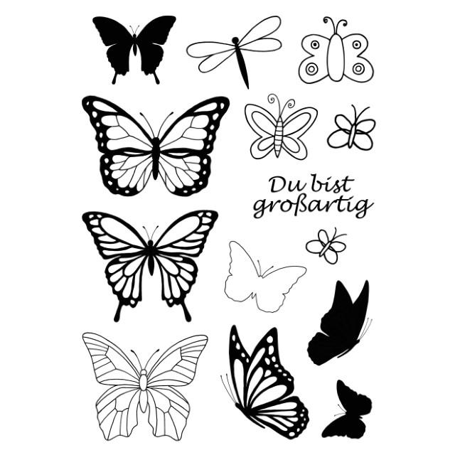 Stempel Clear Schmetterlinge
