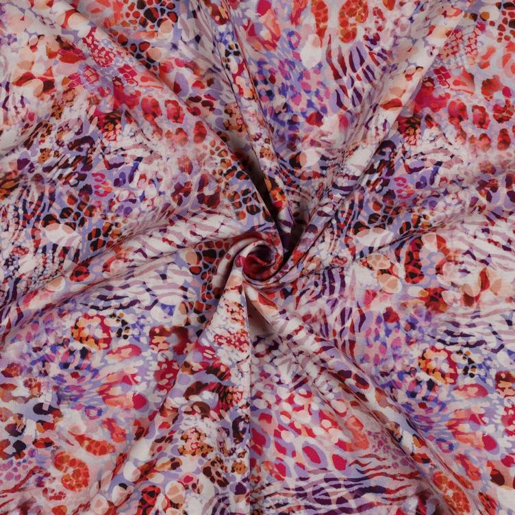 Stoff Viskose Radiance Animal Print, Multicolor - 0