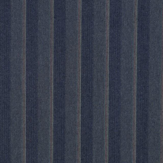 Stoff Denim Stripes jeansblau