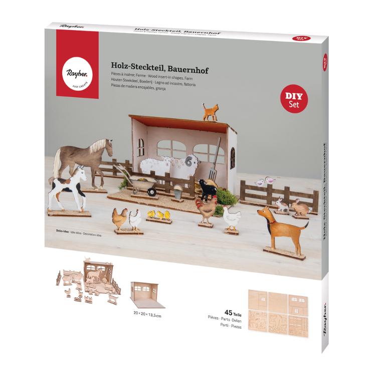 Holz-Steckteil, Bauernhof - 0