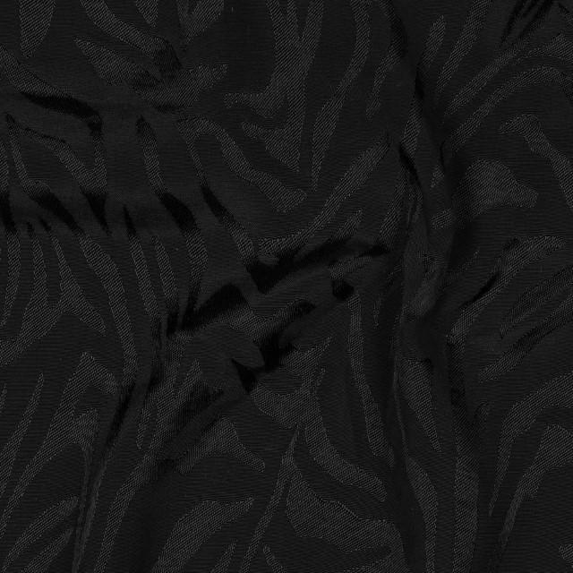 Stoff Viskose Jacquard Animal black