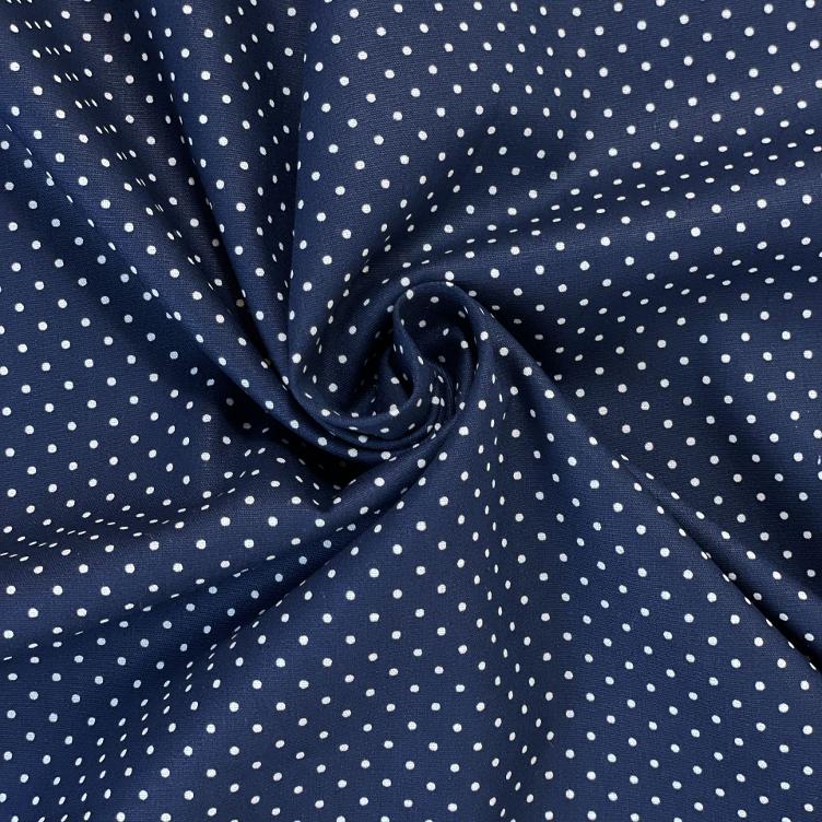 Stoff Petit Dots kobalt
