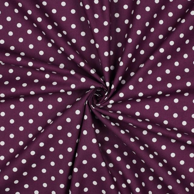 Stoff Baumwolle Dots purple - 1