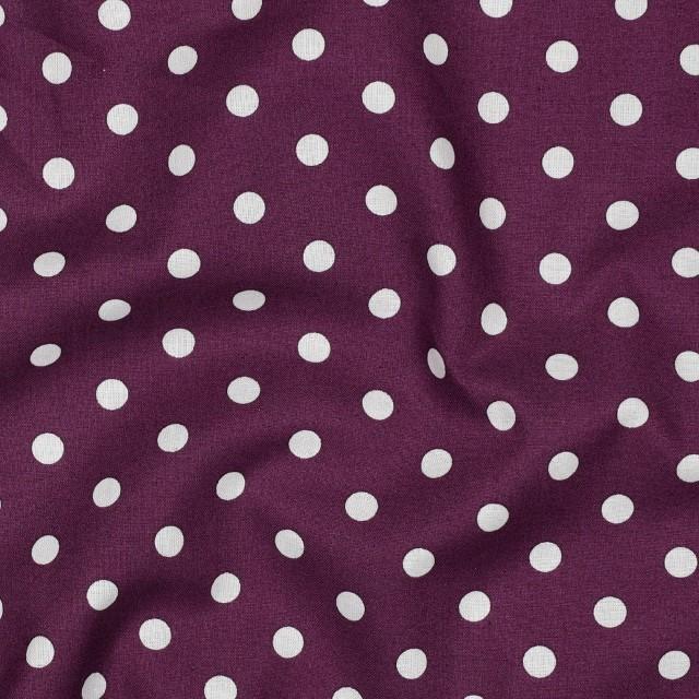 Stoff Baumwolle Dots purple - 0