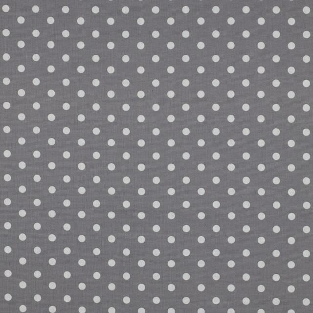 Stoff Baumwolle Dots grau