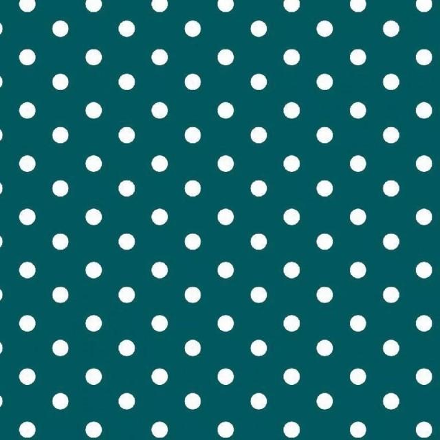 Stoff Baumwolle, Dots Petrol